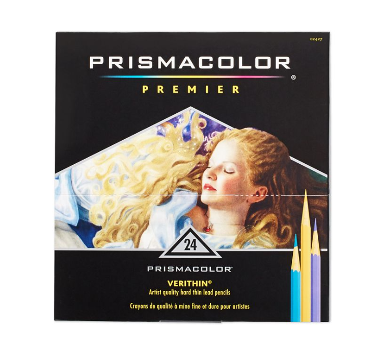 Prismacolor Premier Verithin Colored Pencils, Assorted Colors, 36 Pencils, Pack of 1 Box (2428)