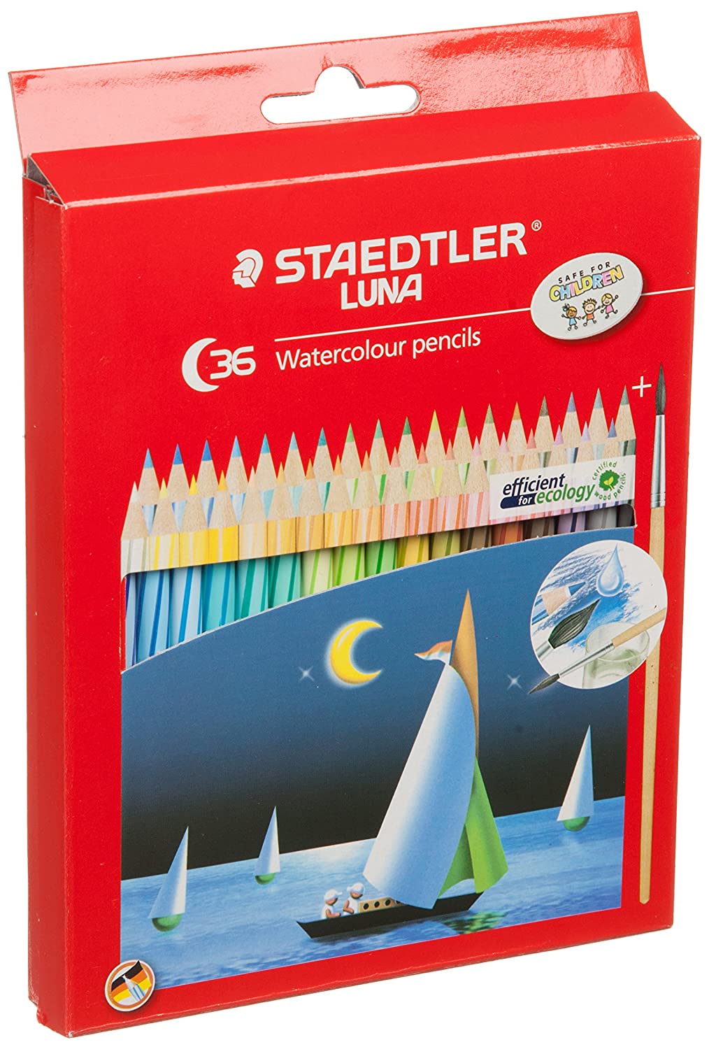 Staedtler Luna Aquarelle Water Color Pencil, 36 Shades