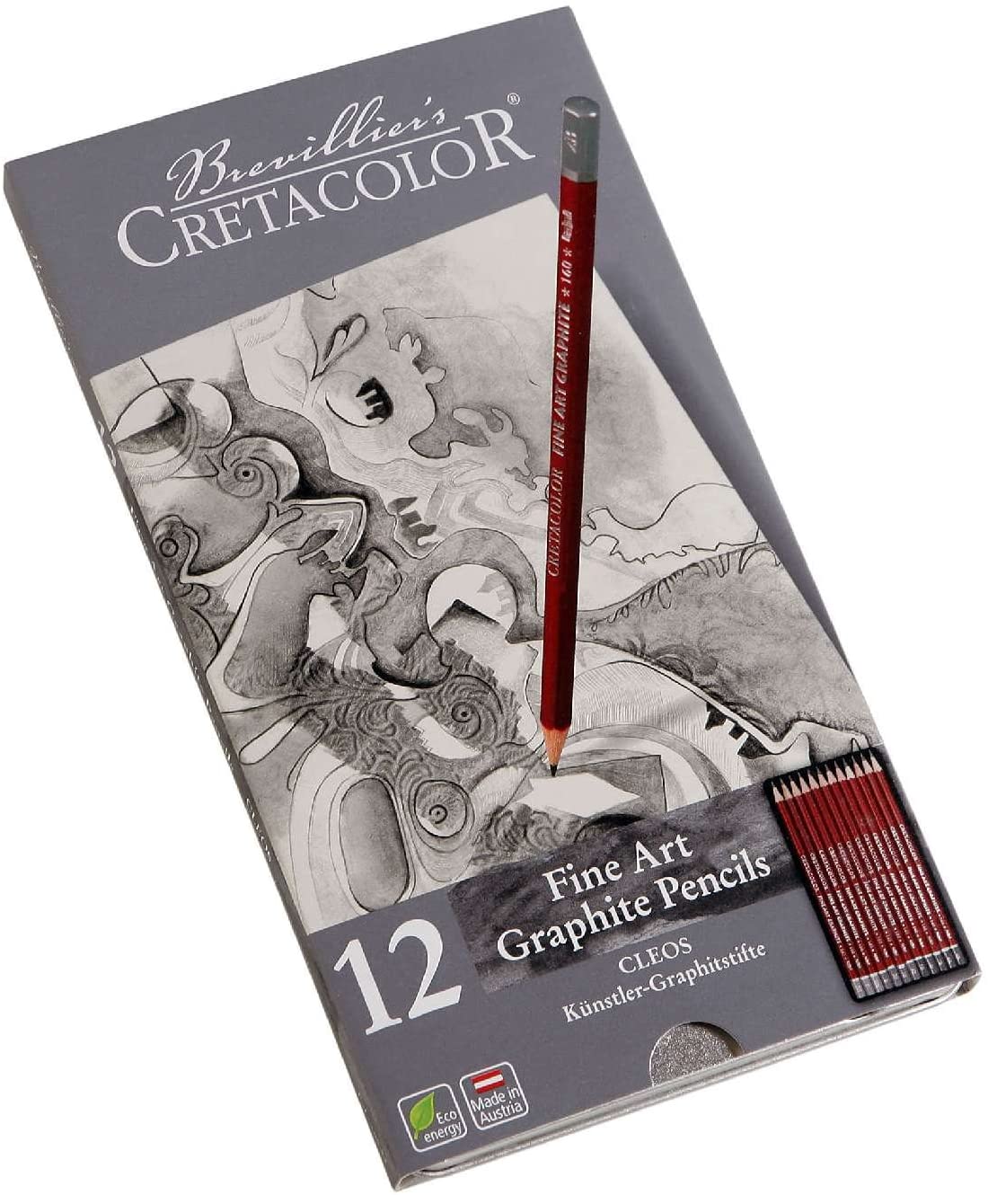 Cretacolor Cleos Fine Art Graphite Pencils Set of 12