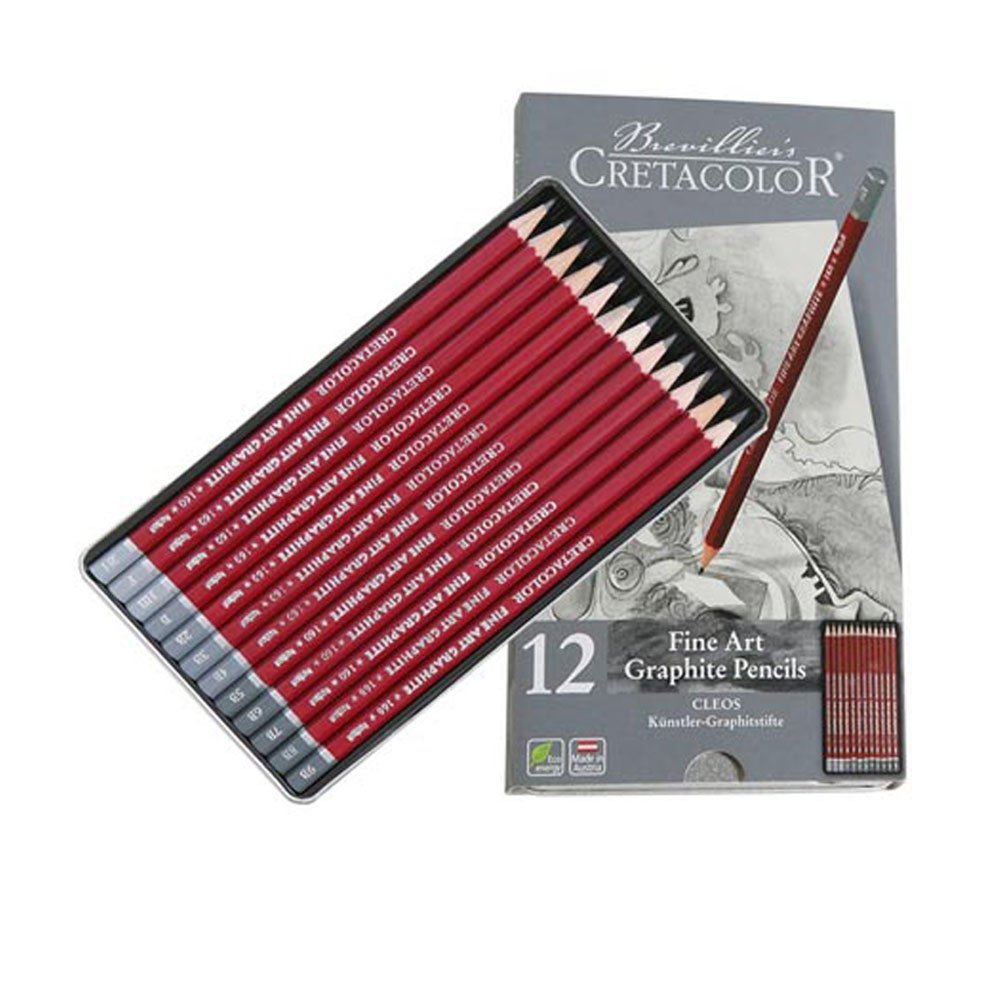 Cretacolor Cleos Fine Art Graphite Pencils Set of 12