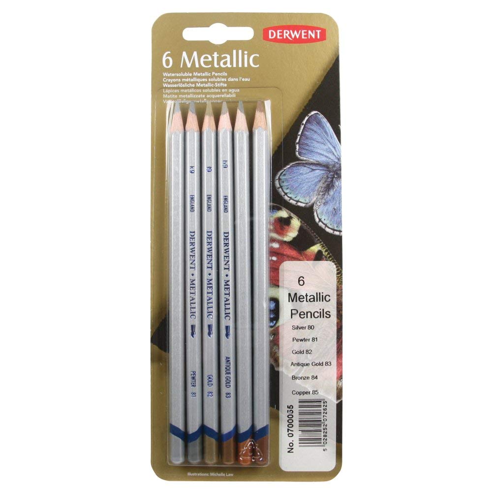 Sanford Prismacolor Thick Lead Art Pencils, Metallic Silver, 12/DOZ