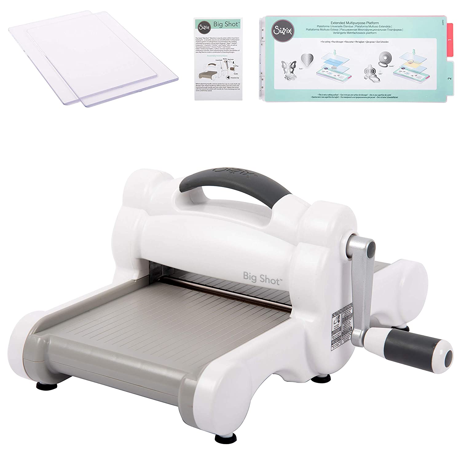 Sizzix Big Shot Machine, 6 In (15.24 Cm) Opening, White/Gray