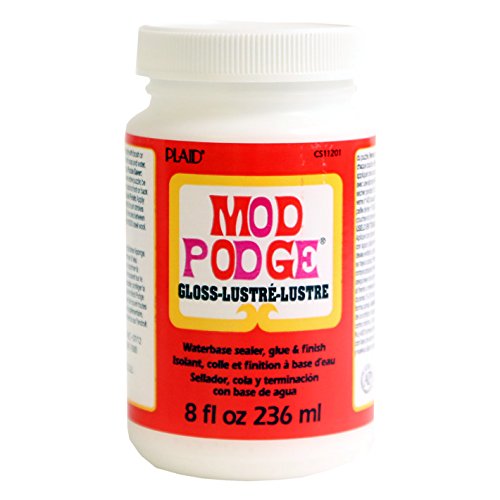 Mod Podge CS11201 Waterbase Sealer, Glue & Decoupage Finish, 8 oz, Gloss, 236ml