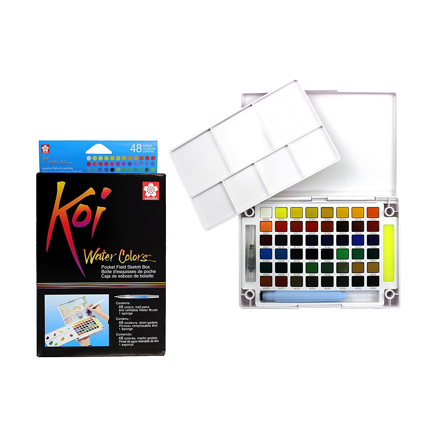Sakura XNCW-48N Koi Watercolor Field 48 Color Sketch Set Pocket sketch box
