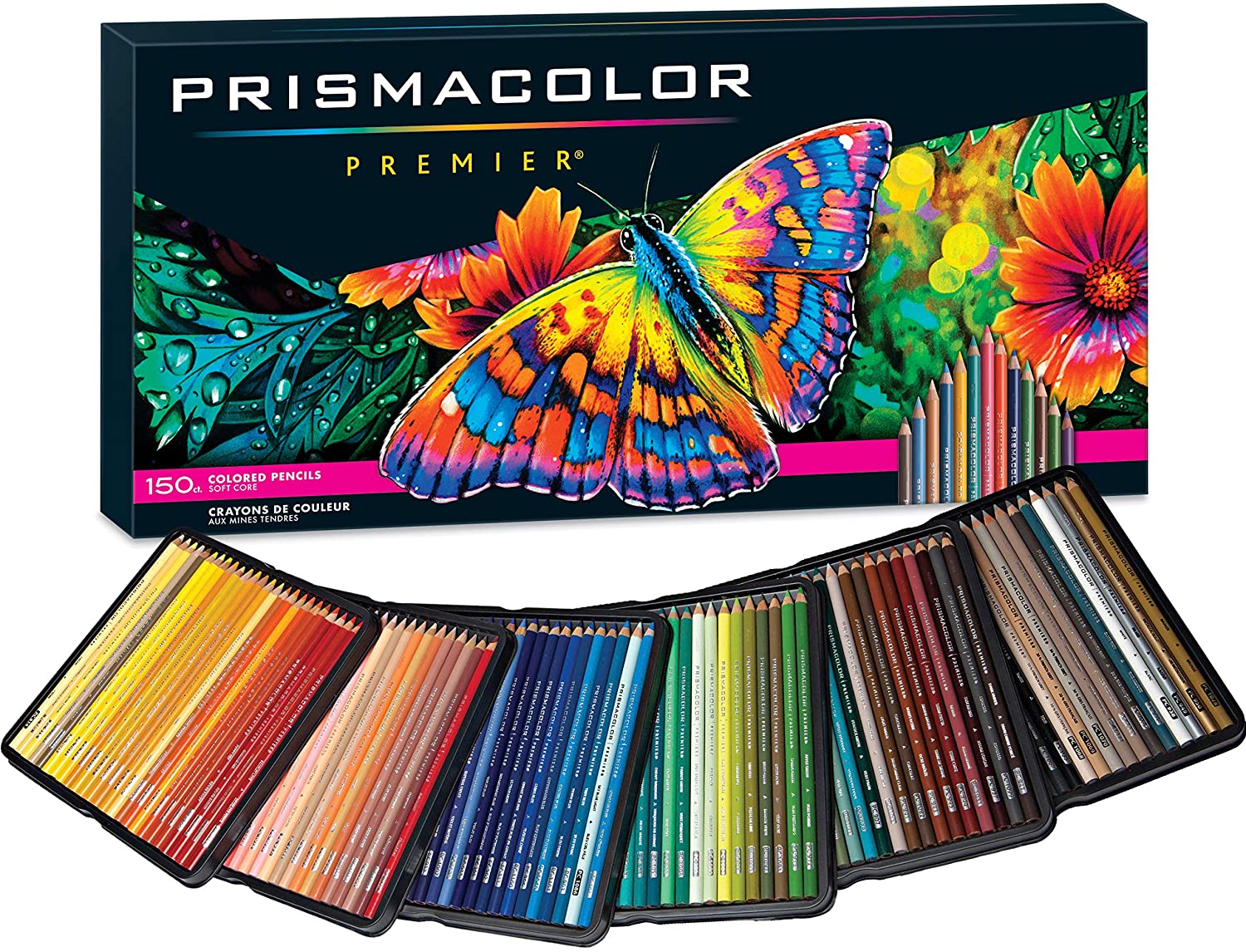 Prismacolor Premier Colored Pencils, Soft Core, 150-Count