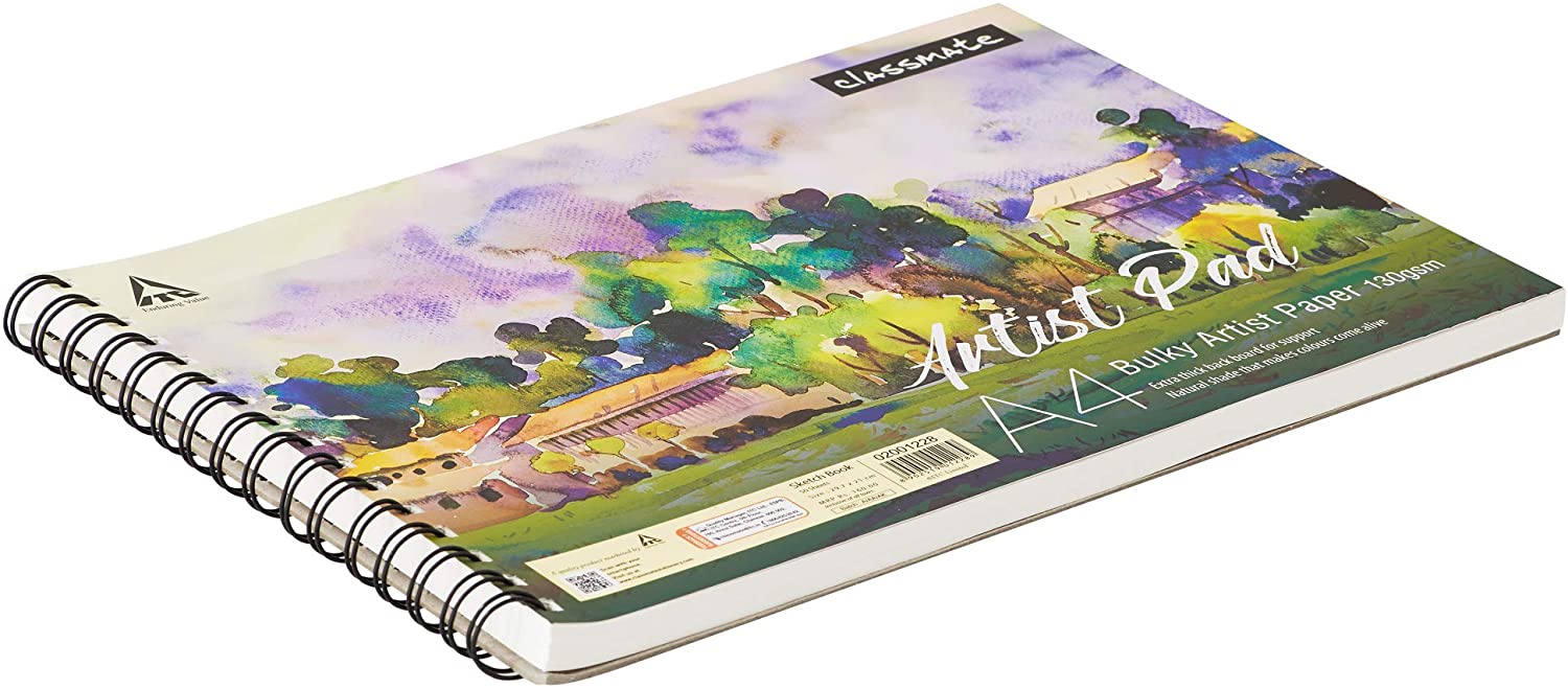 BRuSTRO Black Sketchbook, Wiro Bound, Size A4, 200GSM (40 Sheets) 80 Pages  Sketch Pad Price in India - Buy BRuSTRO Black Sketchbook, Wiro Bound, Size  A4, 200GSM (40 Sheets) 80 Pages Sketch