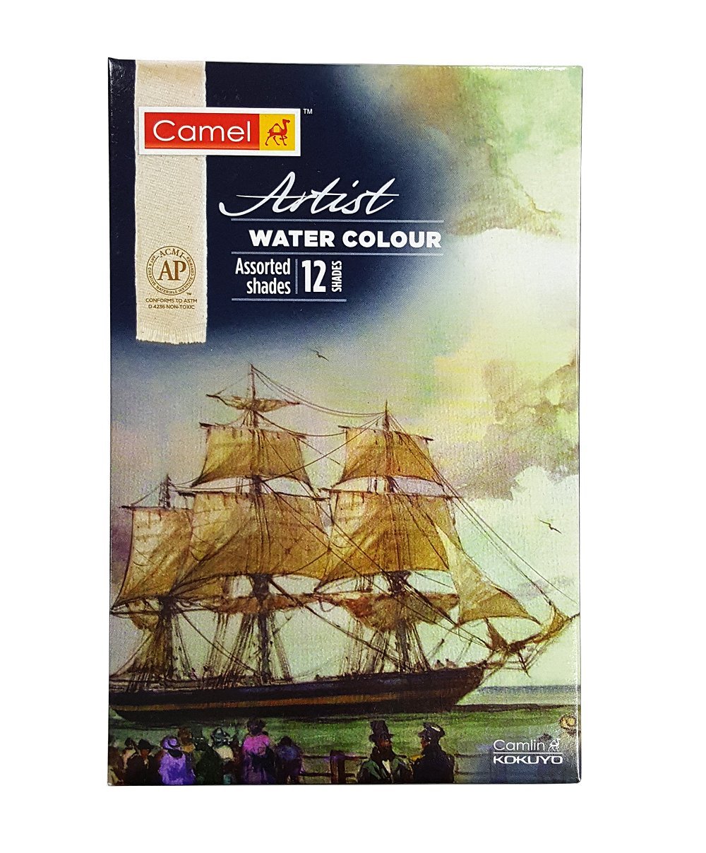 Camel Artist 5ml Water Color Set - 12 Shades (Multicolor)