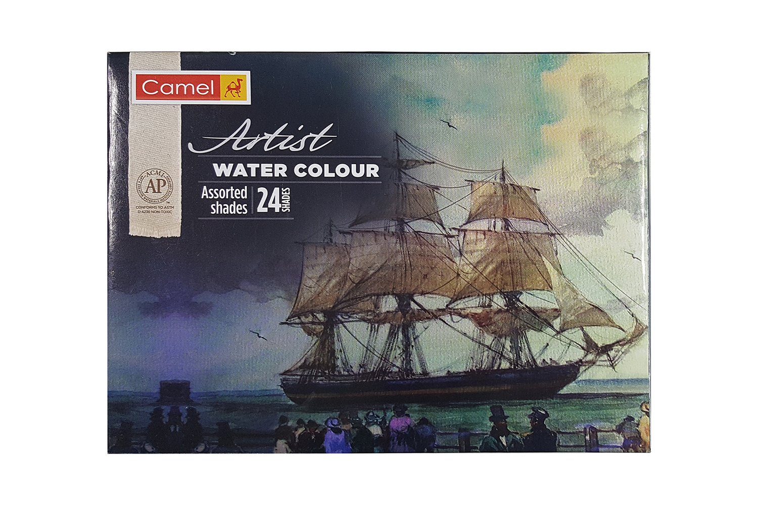 Faber-Castell Tempera Paint Set - Pack Of 12 - Camel Student 24Shade Water  Color