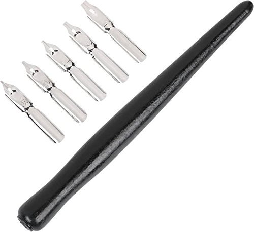 Worison Dip Pen Set With 5 Different Steel Nibs For Calligraphy & Dip Pen Writing