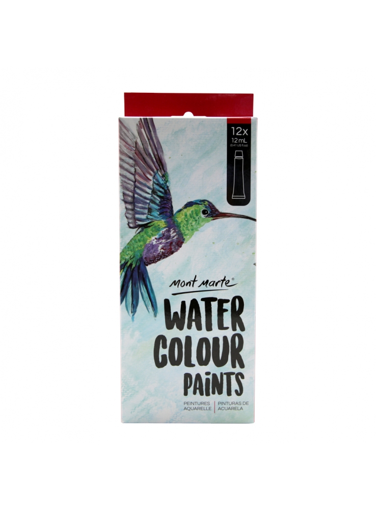 Mont Marte 12 Water Colour Paint 12ml