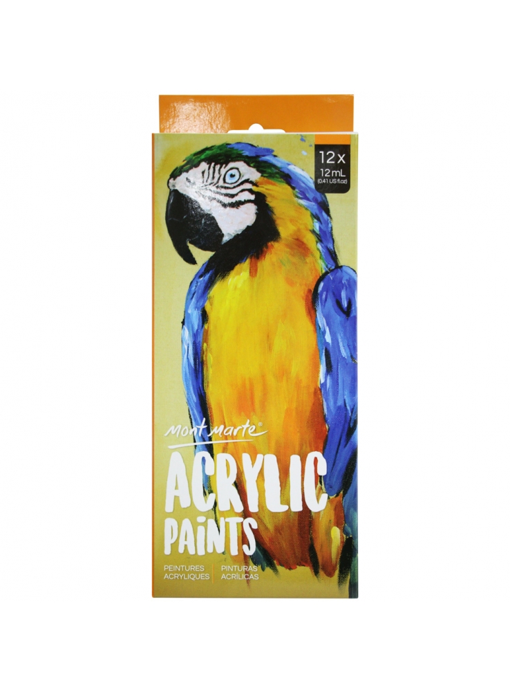 Mont Marte Acrylic Paints 12 colour