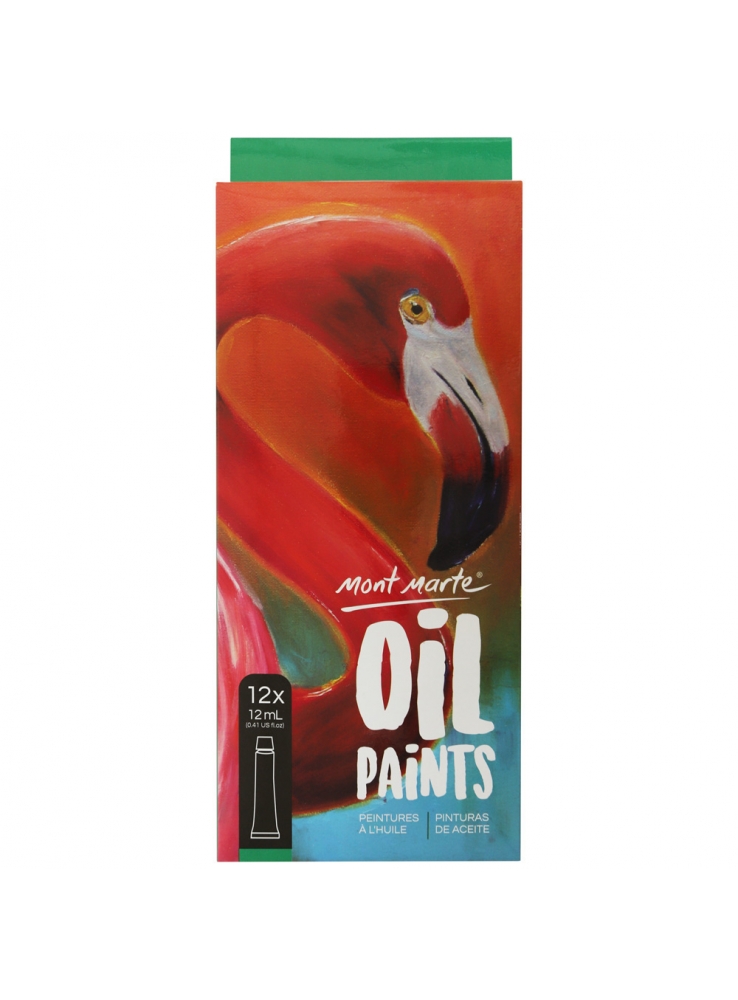 Mont Marte Oil Paints 12pce x 12ml