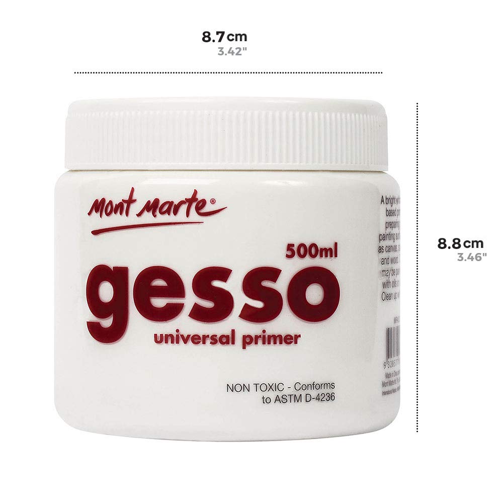 Mont Marte Gesso Universal Primer - 500ml (White)