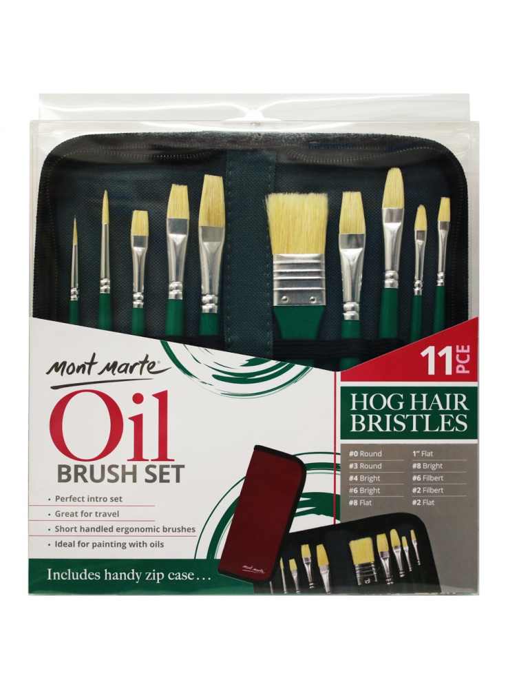 Mont Marte Oil Brush Set 11