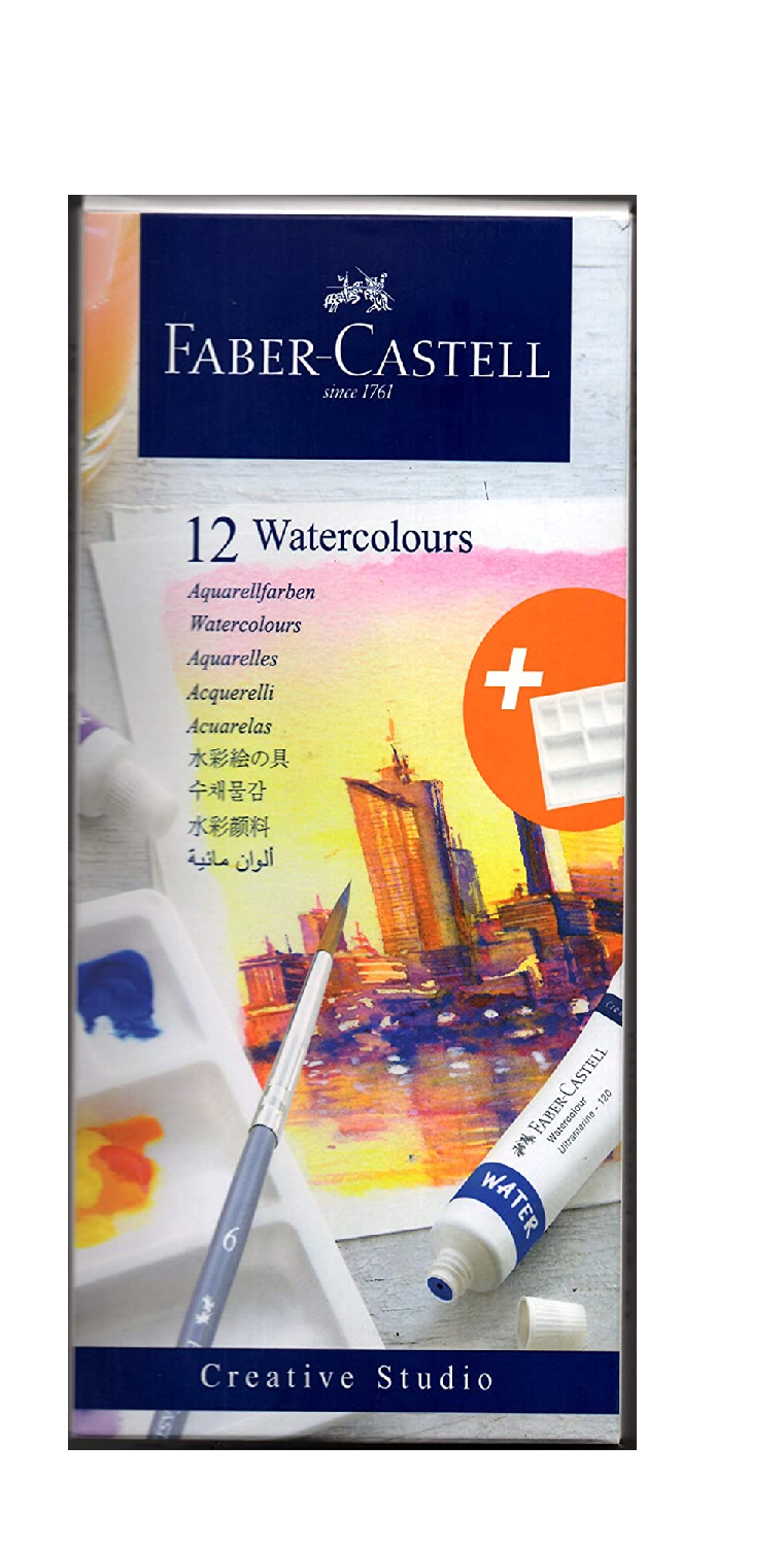 Faber-Castell Creative Studio Watercolours 9 ml Set of 12