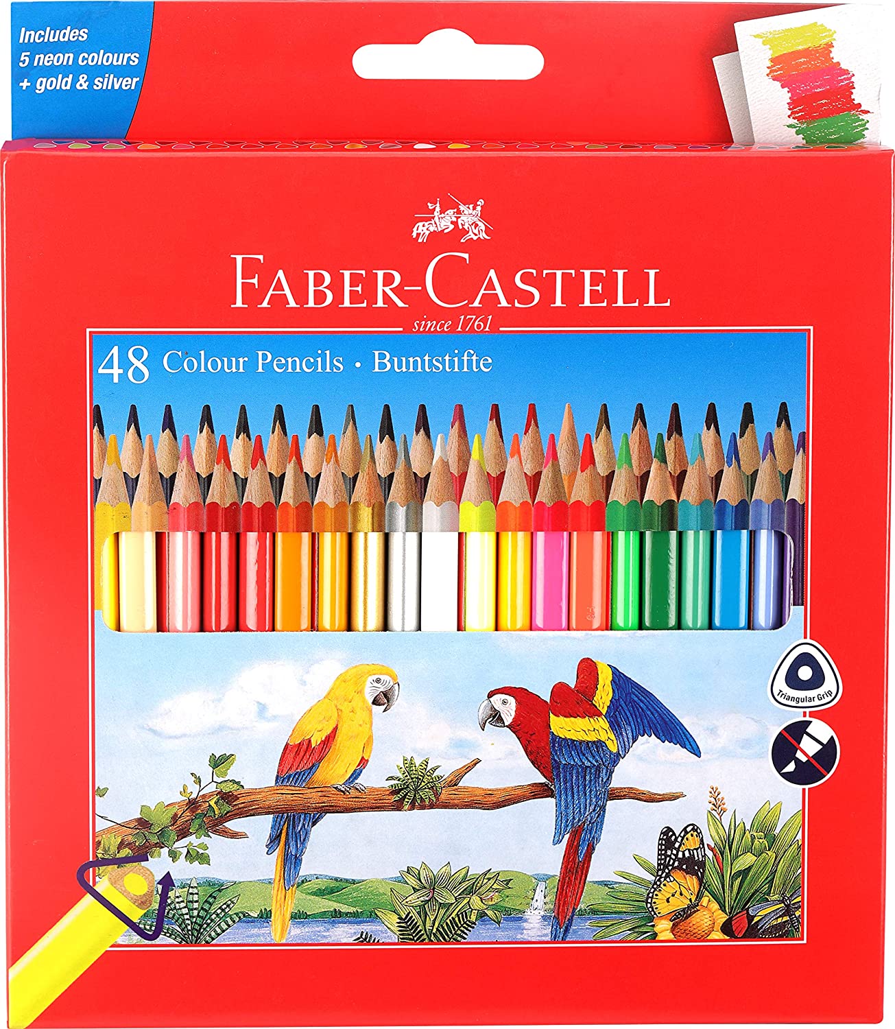 Faber-Castell 48 Triangular Colour Pencils