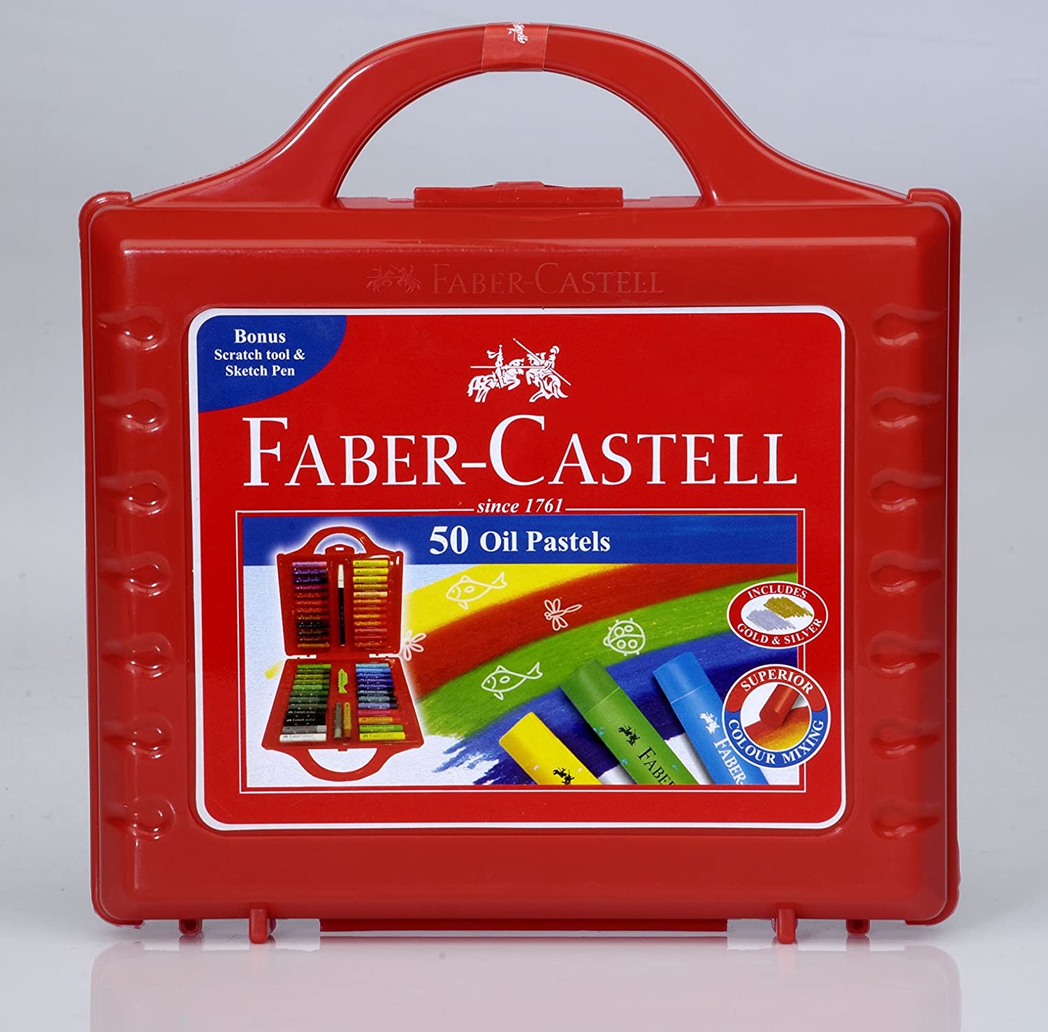 Faber-Castell Oil Pastels Set of 50 Easy to Pack and Carry Colour
