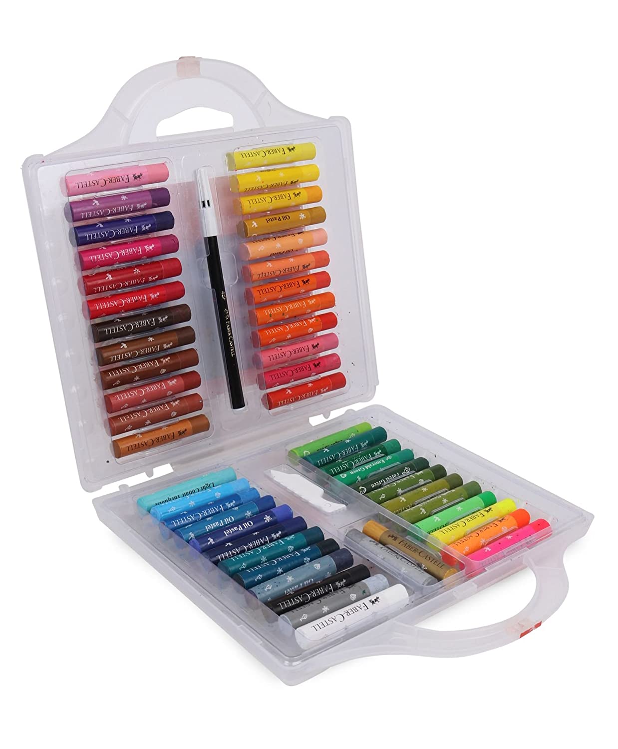Camlin Kokuyo Oil Pastel Crayons Color 25 Shades Assorted Colours Plastic Box