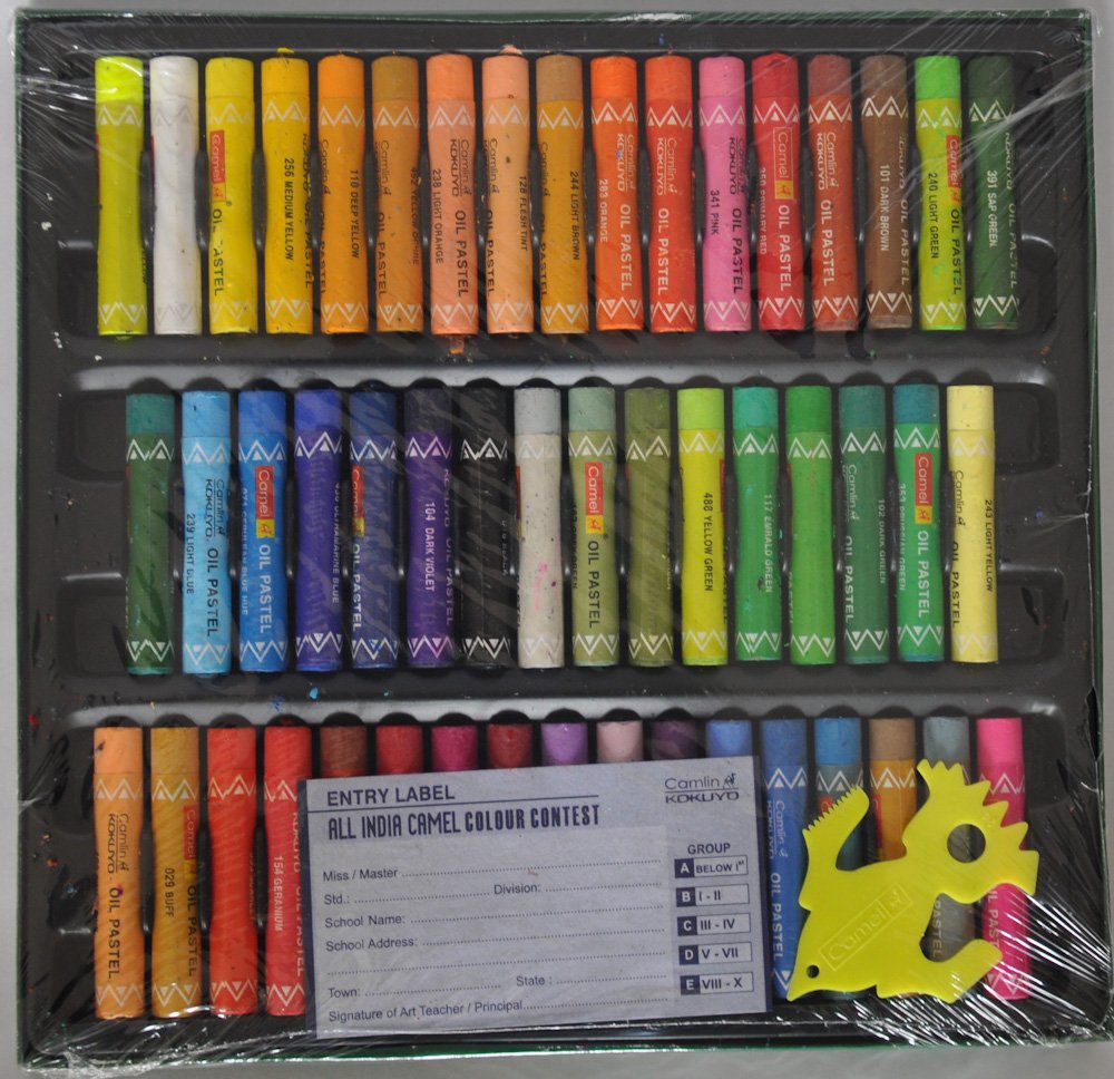 Camlin Kokuyo Oil Pastel Crayons Color 50 Shades Assorted Colours