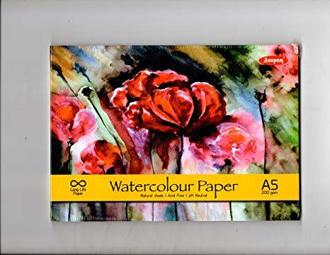 Anupam Water Color Pad - A5, 200 GSM, 20 Sheets