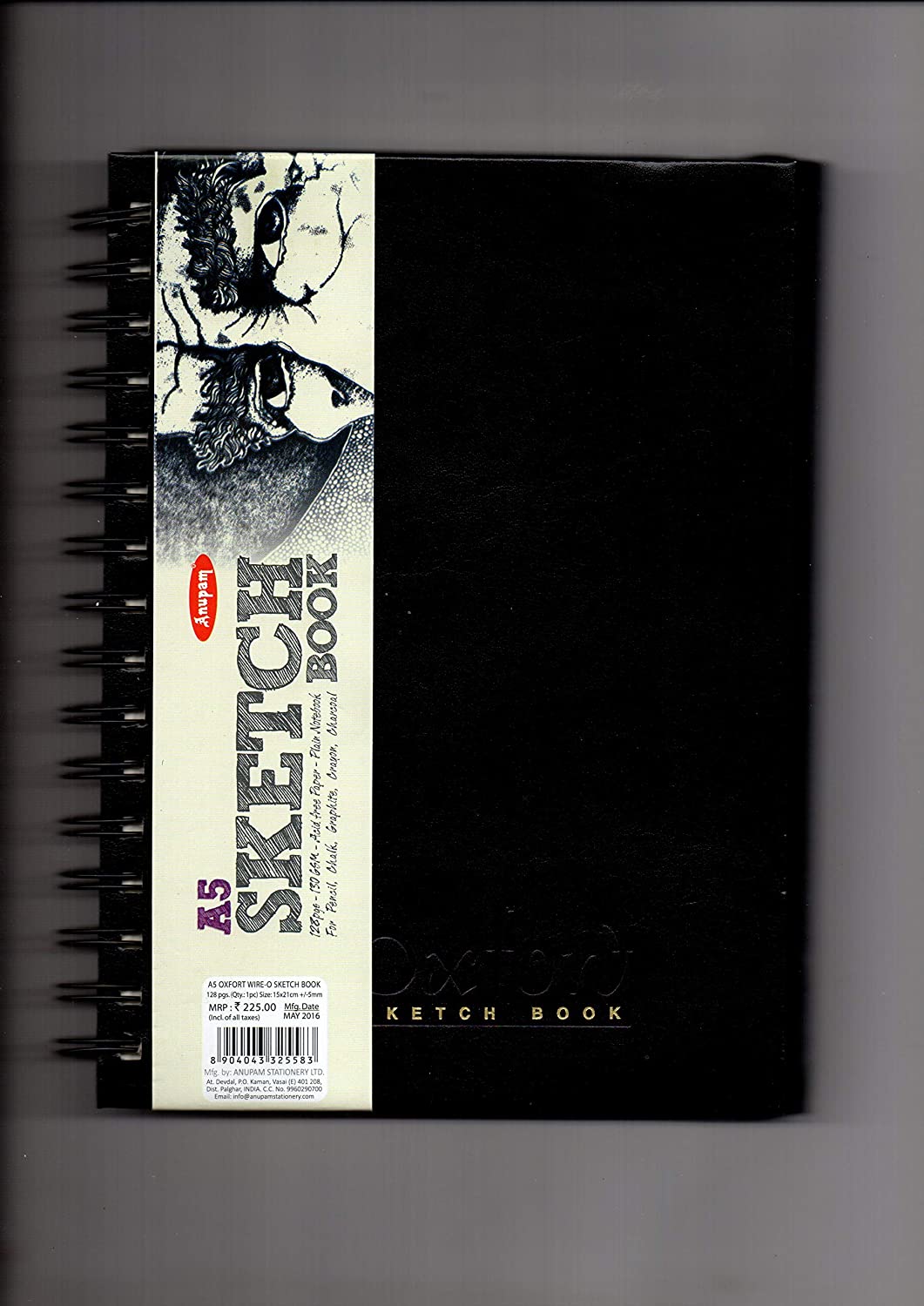 ANUPAM A5 Sketch Book 128 Pages - 130GSM