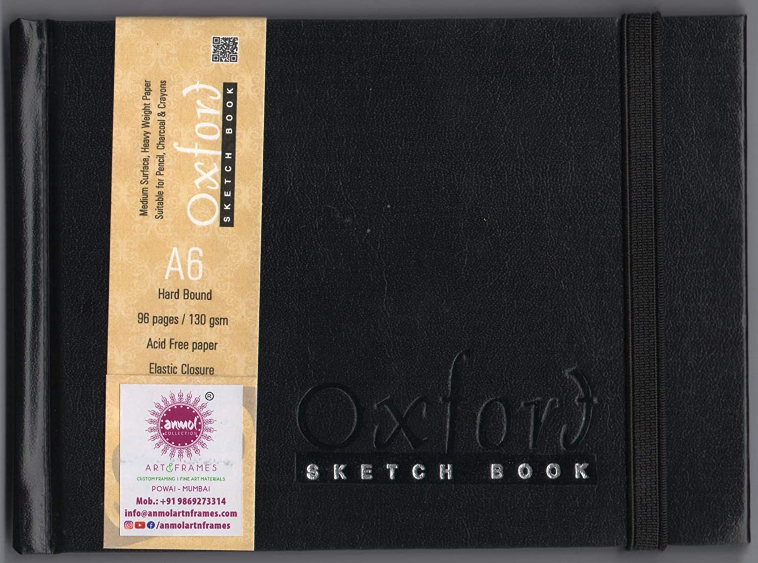 Anupam Oxford Sketch Book - 96 Pages, 130GSM (A6 Size) 
