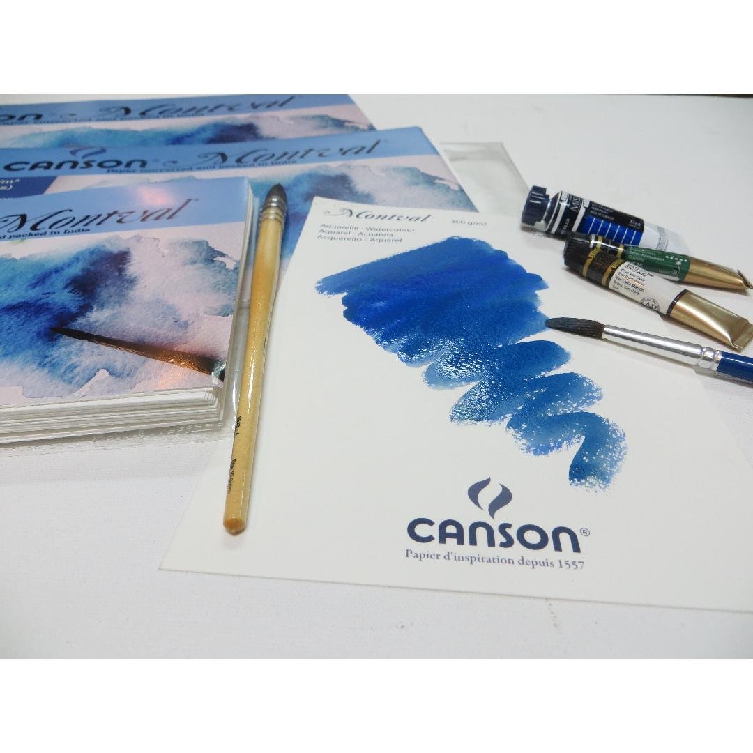 Canson Montval 300 GSM A4 Pack of 10 Fine Grain Sheets