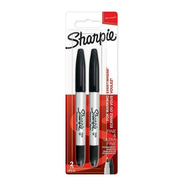 Sharpie Twip Tip Black 2-pcs					