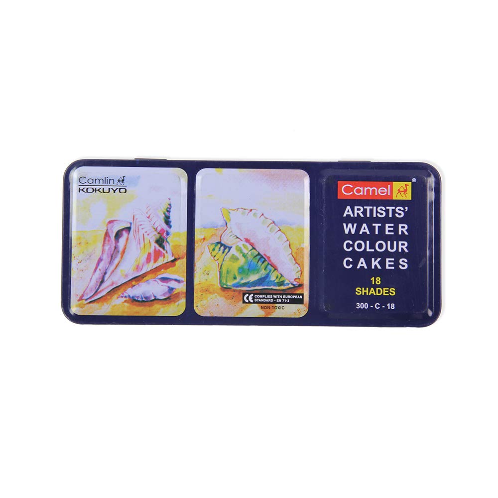 CAMLIN-Artists Water Colour Cakes 18 Shades 