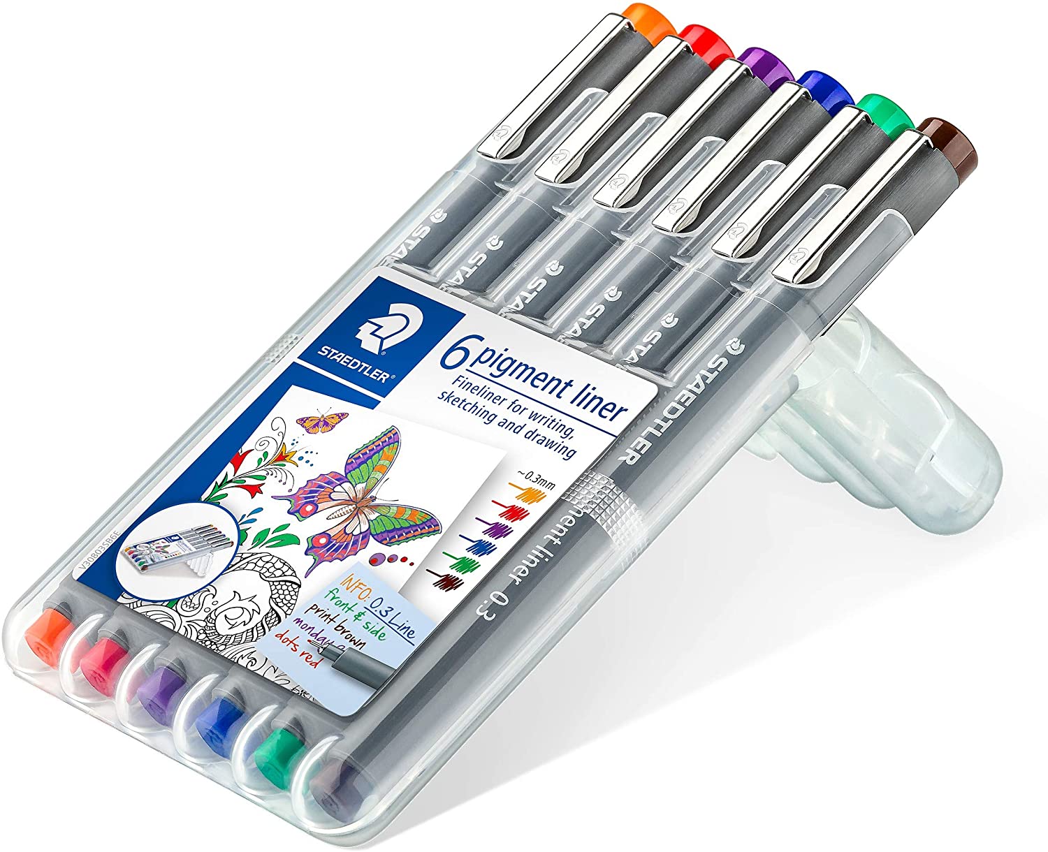 Staedtler Pigment Liner 308 05 SSB6 Fineliner Pen  (Pack of 6)