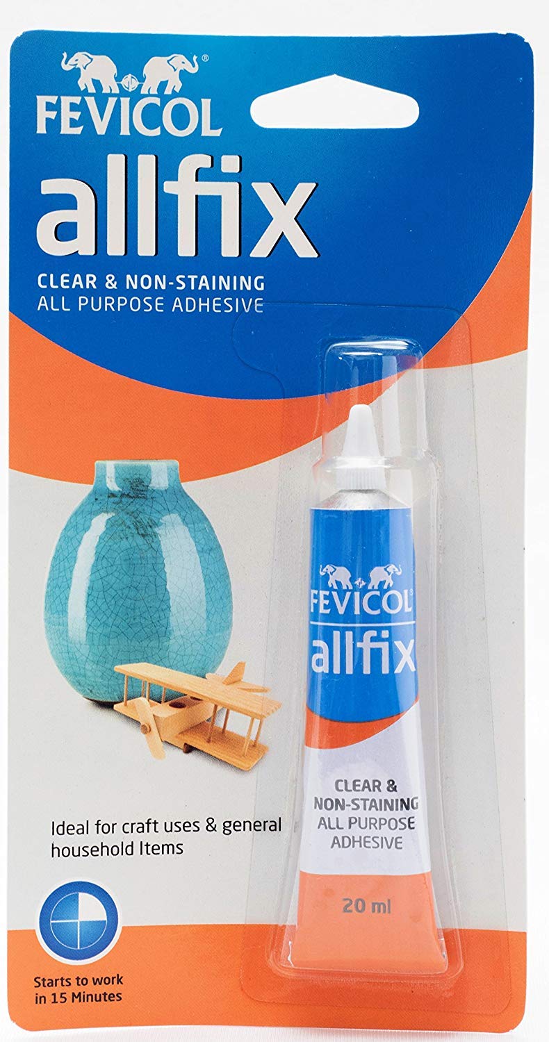 Pidilite Fevicol Allfix Clear and Non-Staining All Purpose Adhesive (20 ml)