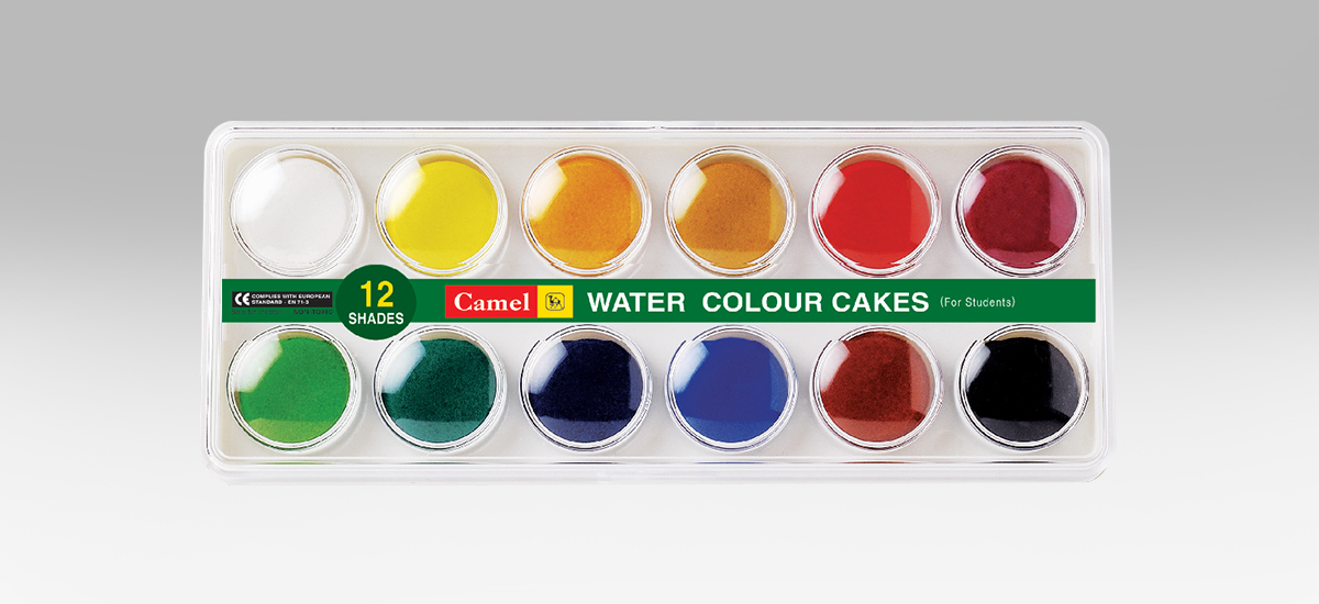 Camel Student Water Colour Cakes - 12 Shades