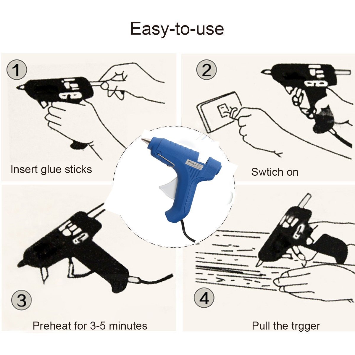 Wonder Plastic Glue Gun (BIG)