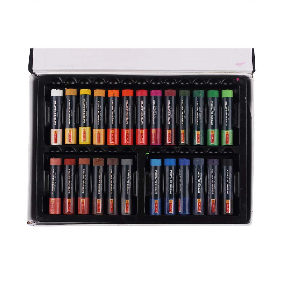 Camlin Kokuyo Artist Oil Pastels 25 Shades (Multicolor)