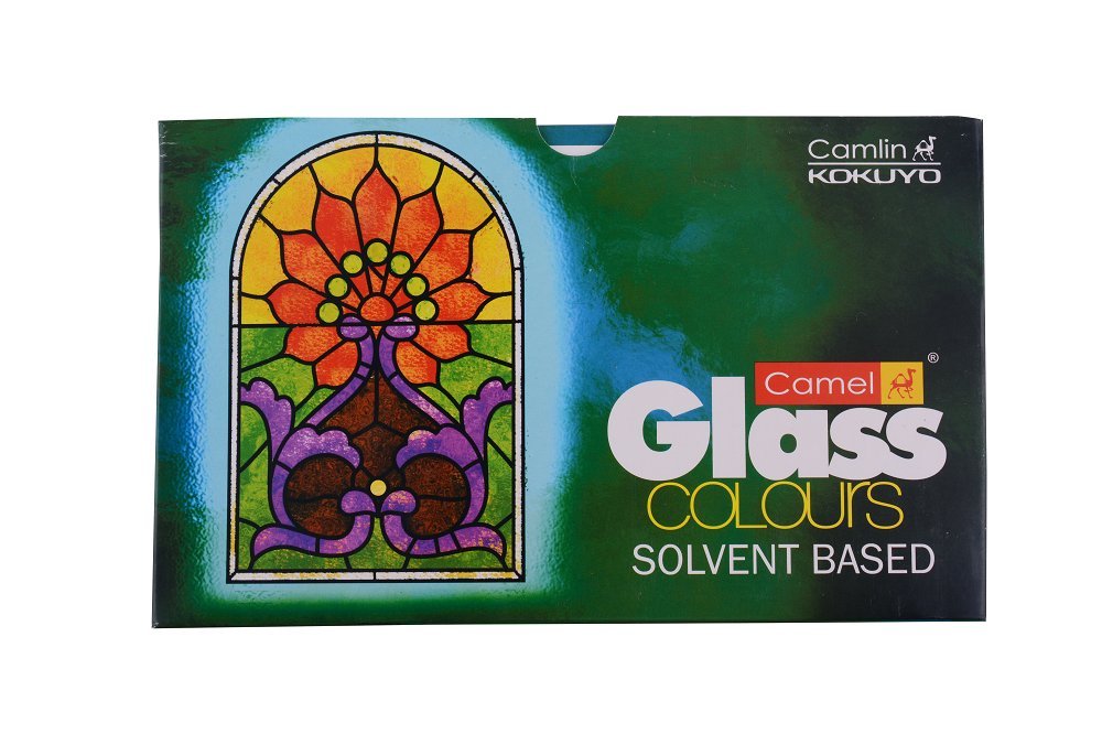 Camel Solvent Based Glass Color - 20ml Each, 5 Shades