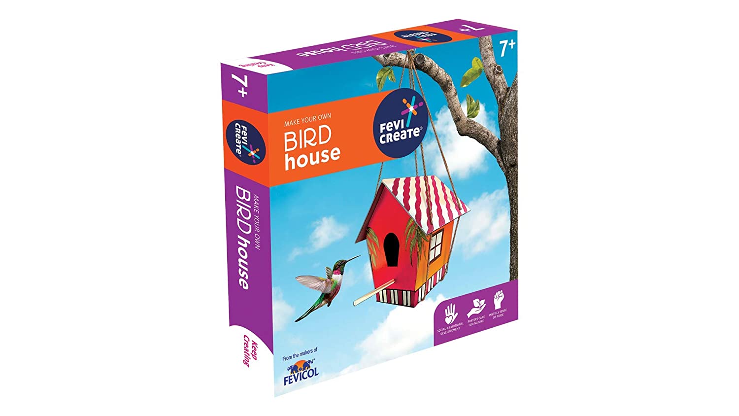 Pidilite Wooden Bird House DIY Art and Craft Kit