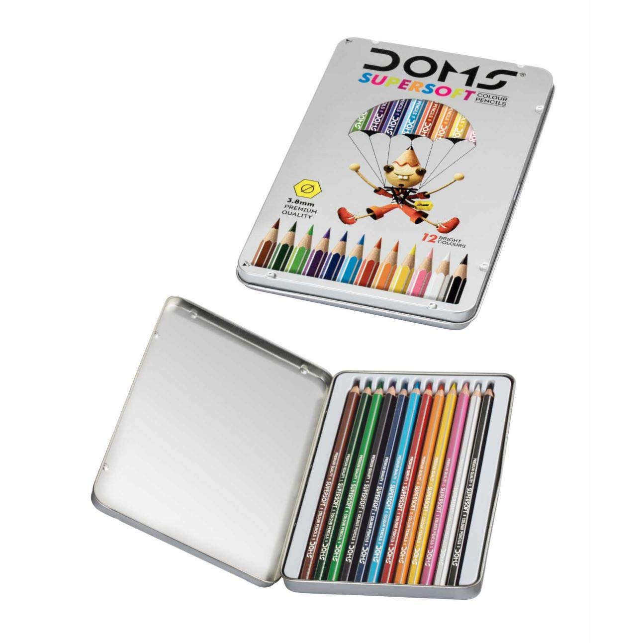 DOMS Doms Supersoft Colour Pencils (12 Shades)