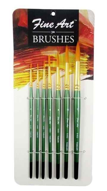 Fine Art Painting Round Brushes Set (Set Of 7)