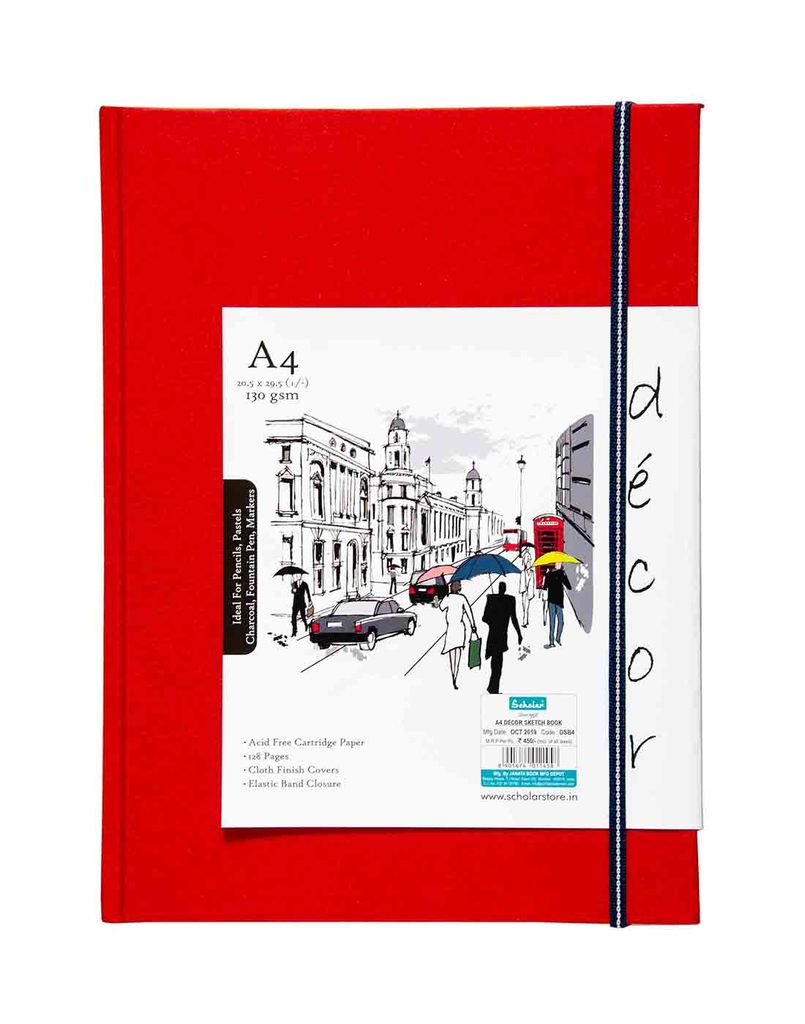 Scholar A4 DECOR SKETCH BOOK (DSB4-A)