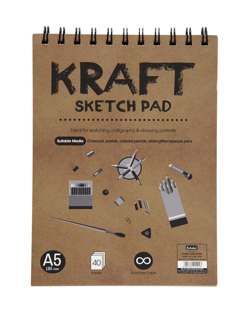 A5 Sketch Pad Book White Paper Artist Sketching Drawing Art Craft UK