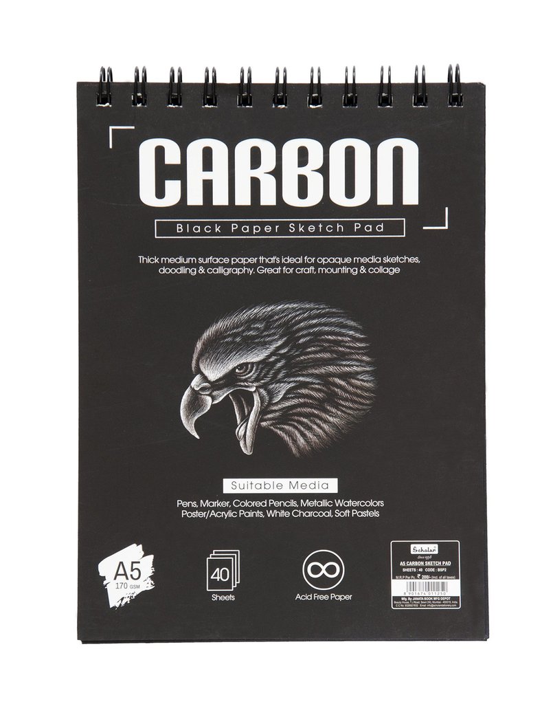 Scholar A5 CARBON SKETCH PAD (BSP2)