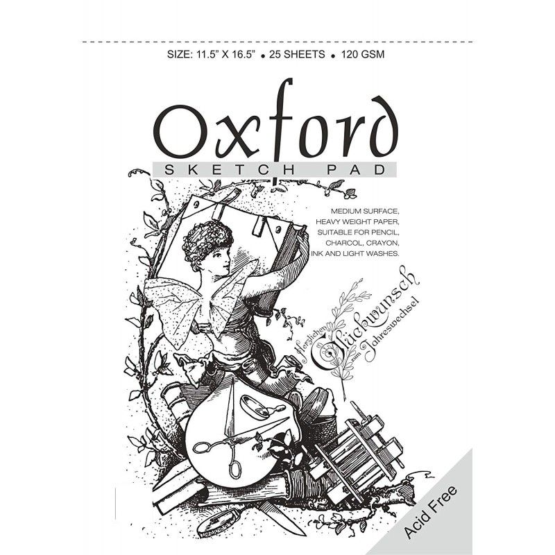 Anupam Oxford Sketch Pad A3 - 25 Sheets, 120GSM