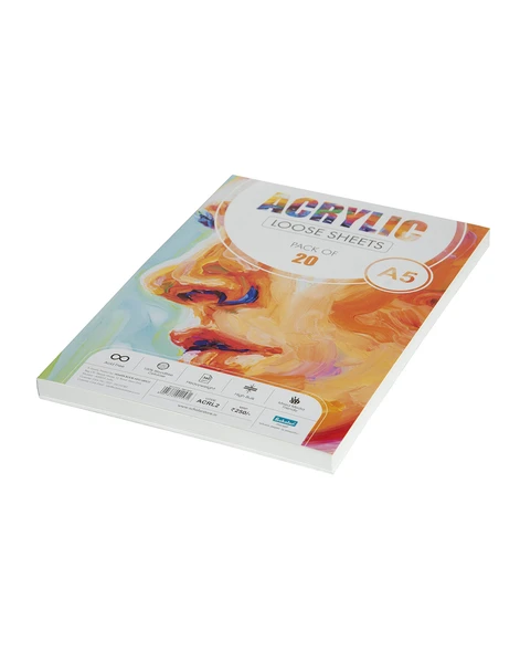 Scholar A5 ACRYLIC LOOSE SHEETS - 360 GSM (ACRL2)