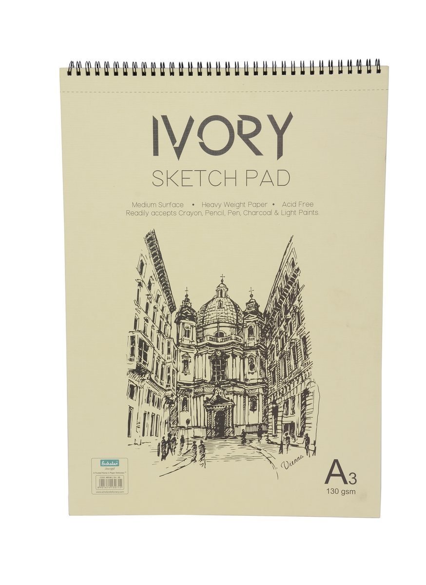 Scholar Ivory Sketch Pad AP2 A3 130gsm