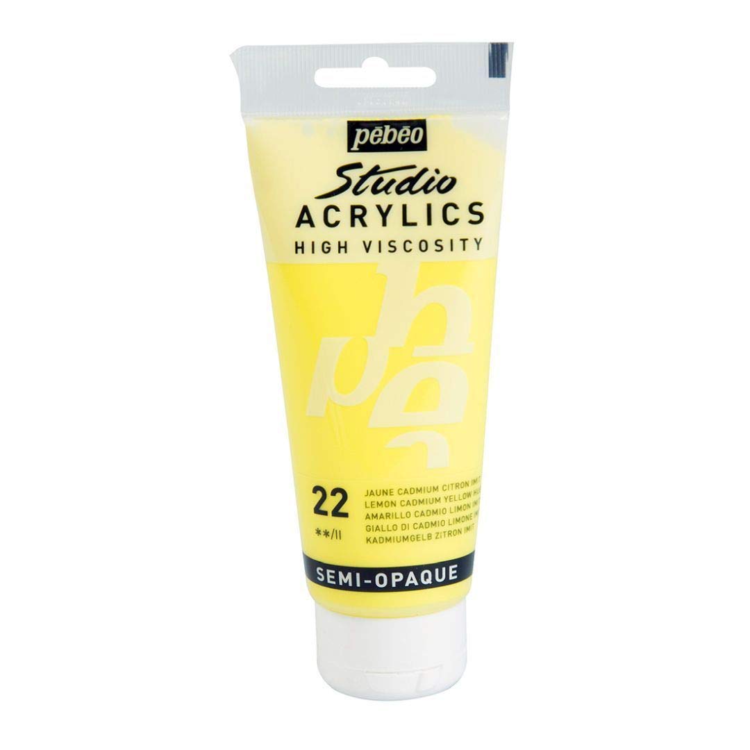 Pebeo Studio Acrylic LEMON CADMIUM YELLOW HUE (22)