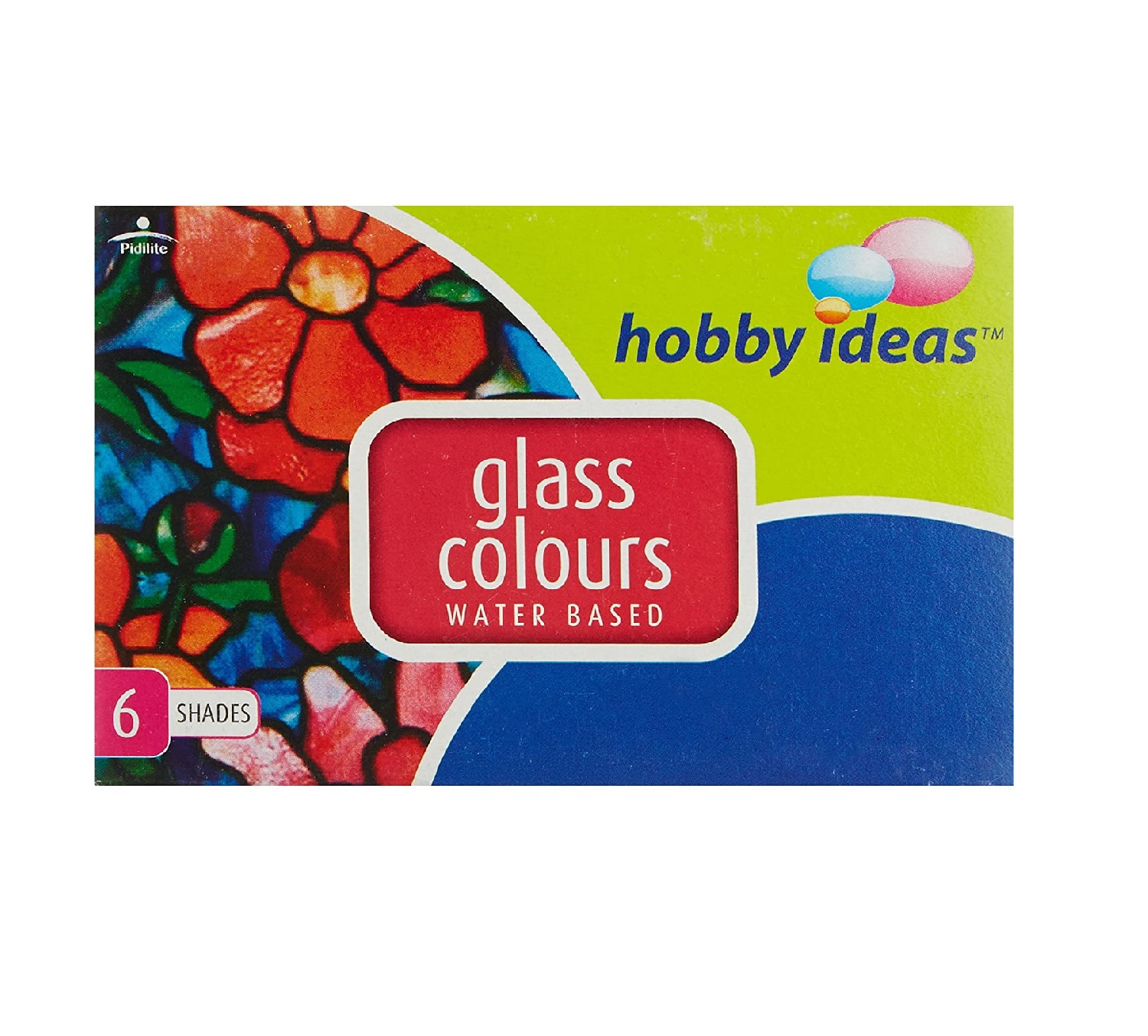 Fevicryl Hobby Ideas Glass Colours Water Based-6 Shades