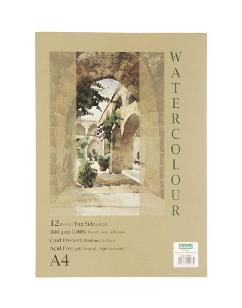 Scholar A4 WATERCOLOUR PAD - GLUED (WCP4)