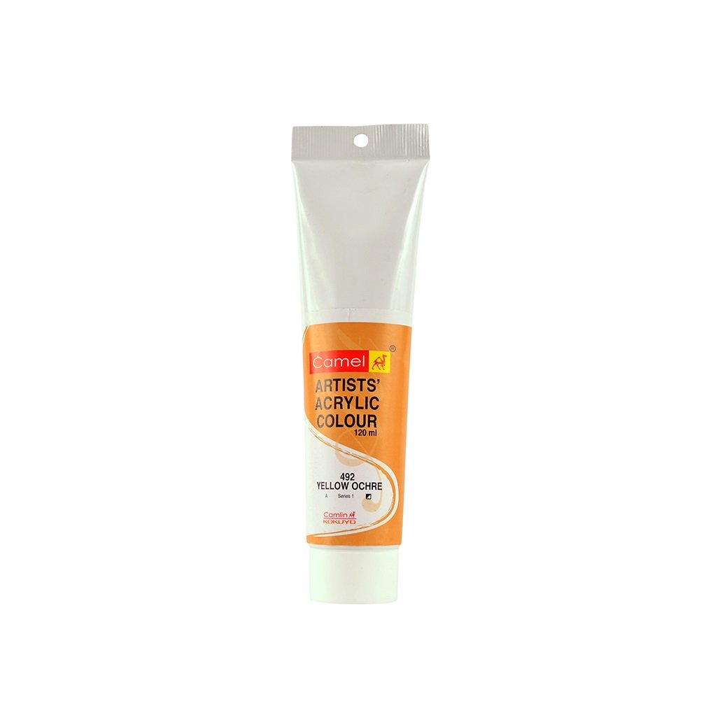 Camel Artist Acrylic Colour 120ml Yellow Ochre 492