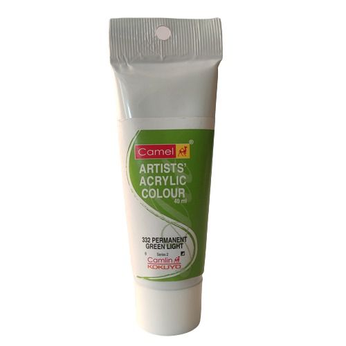 Camel Artists Acrylic Colour 40ml Permanent Green Light 332