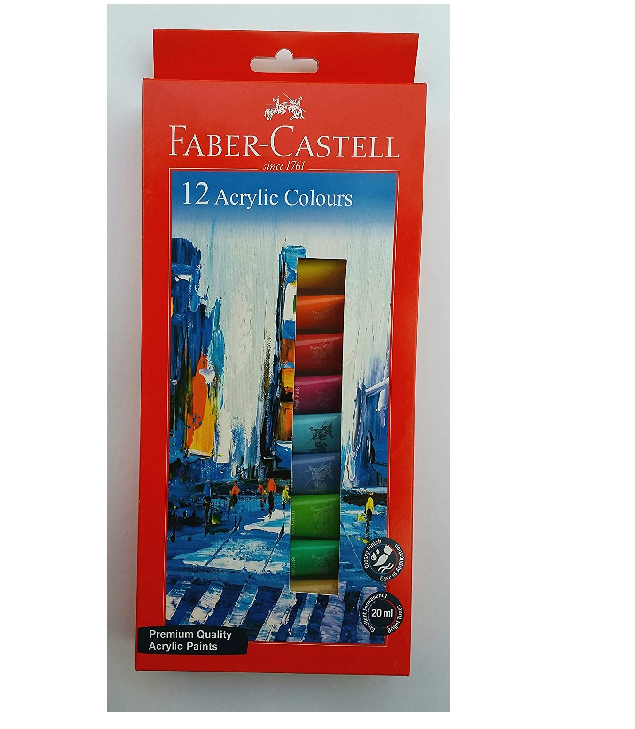 Faber-Castell Premium Acrylic 20ml Colour (Pack of 12)